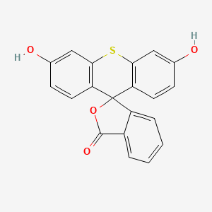 molecular formula C20H12O4S B12672882 3',6'-Dihydroxyspiro(isobenzofuran-1(3H),9'-(9H)thioxanthene)-3-one CAS No. 94109-78-1