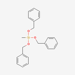 molecular formula C22H24O3Si B12672887 Methyltris(phenylmethoxy)silane CAS No. 61214-13-9