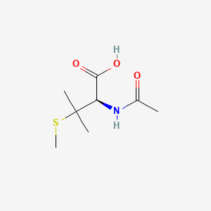 molecular formula C8H15NO3S B12672935 S-Methyl-N-acetylpenicillamine CAS No. 34297-29-5