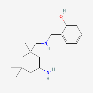 5-Amino-1,3,3-trimethylcyclohexanemethylamine, N-(o-hydroxybenzyl)derivative