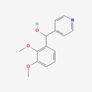 molecular formula C14H15NO3 B1267298 (2,3-二甲氧基苯基)(4-吡啶基)甲醇 CAS No. 243640-27-9