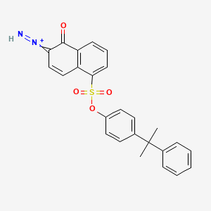 1-[1-Oxo-5-{[4-(2-phenylpropan-2-yl)phenoxy]sulfonyl}naphthalen-2(1H)-ylidene]diazen-1-ium