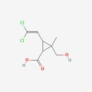 Cyclopropanecarboxylic acid, 3-(2,2-dichloroethenyl)-2-(hydroxymethyl)-2-methyl-