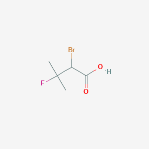 molecular formula C5H8BrFO2 B1267304 2-溴-3-氟-3-甲基丁酸 CAS No. 50884-94-1