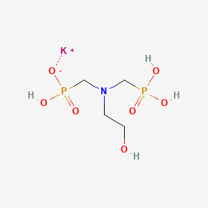 Potassium trihydrogen (((2-hydroxyethyl)imino)bis(methylene))bisphosphonate