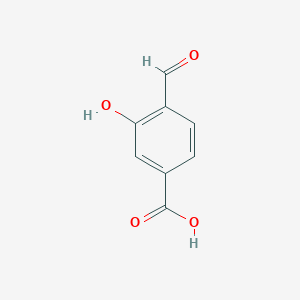 molecular formula C8H6O4 B1267309 4-甲酰基-3-羟基苯甲酸 CAS No. 619-12-5