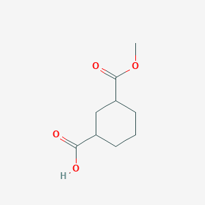 molecular formula C9H14O4 B1267311 3-(Methoxycarbonyl)cyclohexanecarboxylic acid CAS No. 25090-39-5
