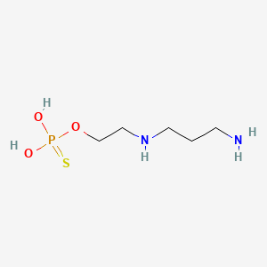 B1267315 Phosphorothioic acid, O-(2-((3-aminopropyl)amino)ethyl) ester CAS No. 41510-53-6