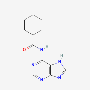 N-1H-Purin-6-ylcyclohexanecarboxamide