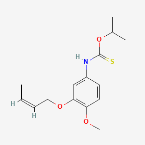 Carbamothioic acid, (3-(2-butenyloxy)-4-methoxyphenyl)-, O-(1-methylethyl) ester