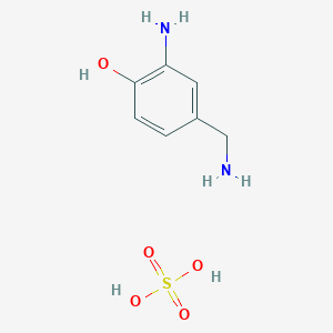 ((3-Ammonio-4-hydroxyphenyl)methyl)ammonium sulphate