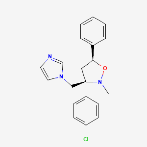 3-(4-Chlorophenyl)-3-(1H-imidazol-1-ylmethyl)-2-methyl-5-phenylisoxazolidine