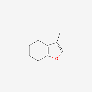 molecular formula C9H12O B12673252 4,5,6,7-Tetrahydro-3-methylbenzofuran CAS No. 1919-00-2