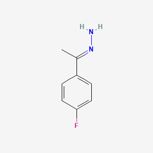 Ethanone, 1-(4-fluorophenyl)-, hydrazone