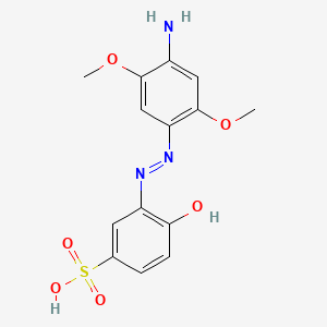 3-((4-Amino-2,5-dimethoxyphenyl)azo)-4-hydroxybenzenesulphonic acid