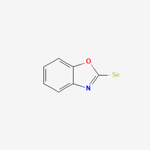 molecular formula C7H4NOSe B12673286 2-Benzoxazoleselenol CAS No. 10200-74-5