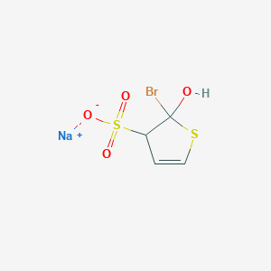 Sodium 2-bromo-alpha-hydroxythiophene-3-sulphonate