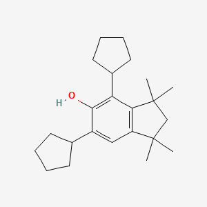 4,6-Dicyclopentyl-1,1,3,3-tetramethylindan-5-ol