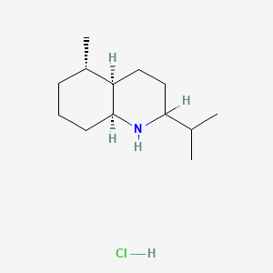 Quinoline, decahydro-5-methyl-2-(1-methylethyl)-, hydrochloride, (2alpha,4abeta,5beta,8abeta)-