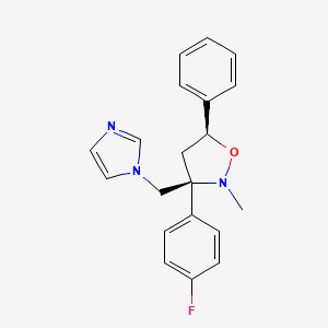 cis-3-(4-Flurophenyl)-3-(1H-imidzol-1-ylmethyl)-2-methyl-5-phenylisoxazolidine