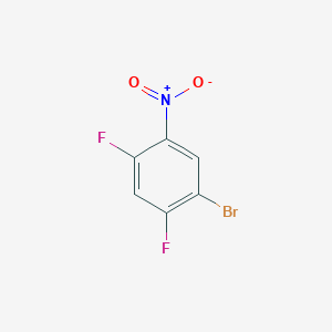 molecular formula C6H2BrF2NO2 B1267342 1-溴-2,4-二氟-5-硝基苯 CAS No. 345-24-4