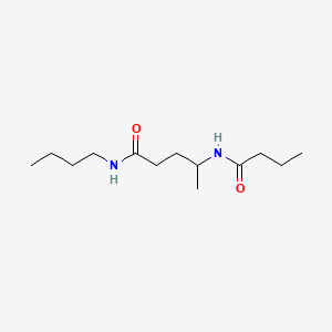 N-Butyl-4-((1-oxobutyl)amino)pentanamide