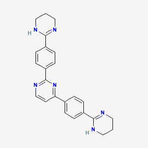 2,4-Bis(4-(1,4,5,6-tetrahydro-2-pyrimidinyl)phenyl)pyrimidine