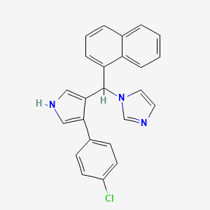 1H-Imidazole, 1-((4-(4-chlorophenyl)-1H-pyrrol-3-yl)-1-naphthalenylmethyl)-