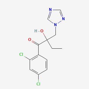 1-Butanone, 1-(2,4-dichlorophenyl)-2-hydroxy-2-(1H-1,2,4-triazol-1-ylmethyl)-