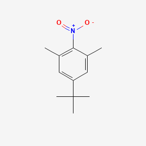 molecular formula C12H17NO2 B1267350 1-硝基-4-叔丁基-2,6-二甲苯 CAS No. 6279-89-6