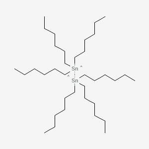 molecular formula C36H78Sn2 B12673527 Hexahexyldistannane CAS No. 40217-92-3