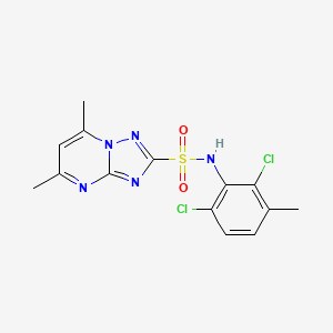 (1,2,4)Triazolo(1,5-a)pyrimidine-2-sulfonamide, N-(2,6-dichloro-3-methylphenyl)-5,7-dimethyl-