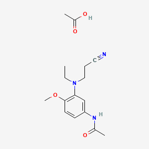 N-(3-((2-Cyanoethyl)ethylamino)-4-methoxyphenyl)acetamide monoacetate