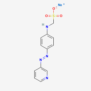 ((4-(3-Pyridinylazo)phenyl)amino)methanesulfonic acid, monosodium salt