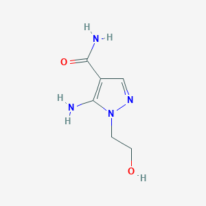 B1267357 5-Amino-1-(2-hydroxyethyl)-1H-pyrazole-4-carboxamide CAS No. 58046-52-9