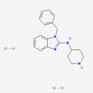 1-Benzyl-N-piperidin-4-yl-1H-benzimidazol-2-amine dihydrobromide