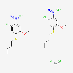 zinc;4-butylsulfanyl-2-chloro-5-methoxybenzenediazonium;tetrachloride