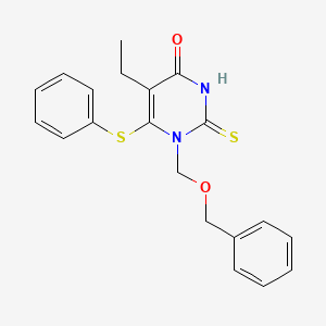 5-Ethyl-1-((benzyloxy)methyl)-6-(phenylthio)-2-thiouracil