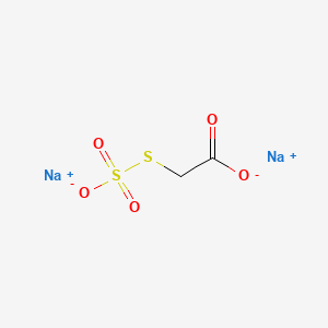 molecular formula C2H2Na2O5S2 B12673635 Disodium (sulphonatothio)acetate CAS No. 29419-39-4