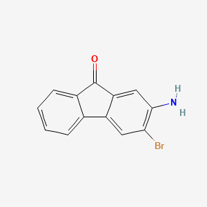 molecular formula C13H8BrNO B1267367 2-氨基-3-溴-9-芴酮 CAS No. 52086-09-6