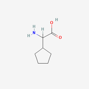 molecular formula C7H13NO2 B1267370 2-氨基-2-环戊基乙酸 CAS No. 933-95-9