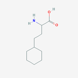 molecular formula C10H19NO2 B1267372 2-氨基-4-环己基丁酸 CAS No. 5428-08-0