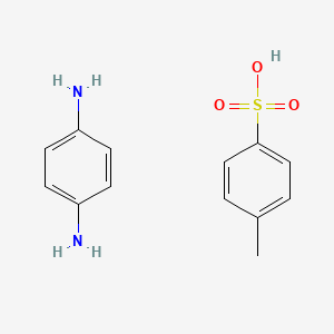 molecular formula C13H16N2O3S B12673733 Benzene-1,4-diamine (4-methylbenzenesulphonate) CAS No. 94441-91-5