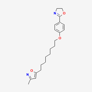 Isoxazole, 5-(8-(4-(4,5-dihydro-2-oxazolyl)phenoxy)octyl)-3-methyl-