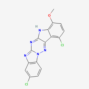 5,17-dichloro-8-methoxy-1,2,10,12,14-pentazapentacyclo[11.7.0.03,11.04,9.015,20]icosa-2,4,6,8,11,13,15(20),16,18-nonaene