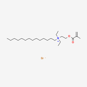 molecular formula C24H48BrNO2 B12673811 Diethyl[2-(methacryloyloxy)ethyl]tetradecylammonium bromide CAS No. 94086-91-6