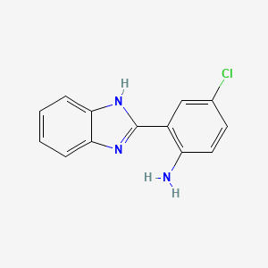 molecular formula C13H10ClN3 B1267382 2-(1H-1,3-苯并二唑-2-基)-4-氯苯胺 CAS No. 10173-56-5