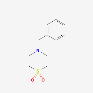 molecular formula C11H15NO2S B1267384 4-苄基硫代吗啉 1,1-二氧化物 CAS No. 26475-66-1