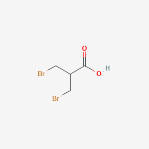 molecular formula C4H6Br2O2 B1267385 3-溴-2-(溴甲基)丙酸 CAS No. 41459-42-1