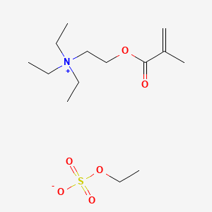 molecular formula C14H29NO6S B12673867 Triethyl(2-((2-methyl-1-oxoallyl)oxy)ethyl)ammonium ethyl sulphate CAS No. 63101-12-2